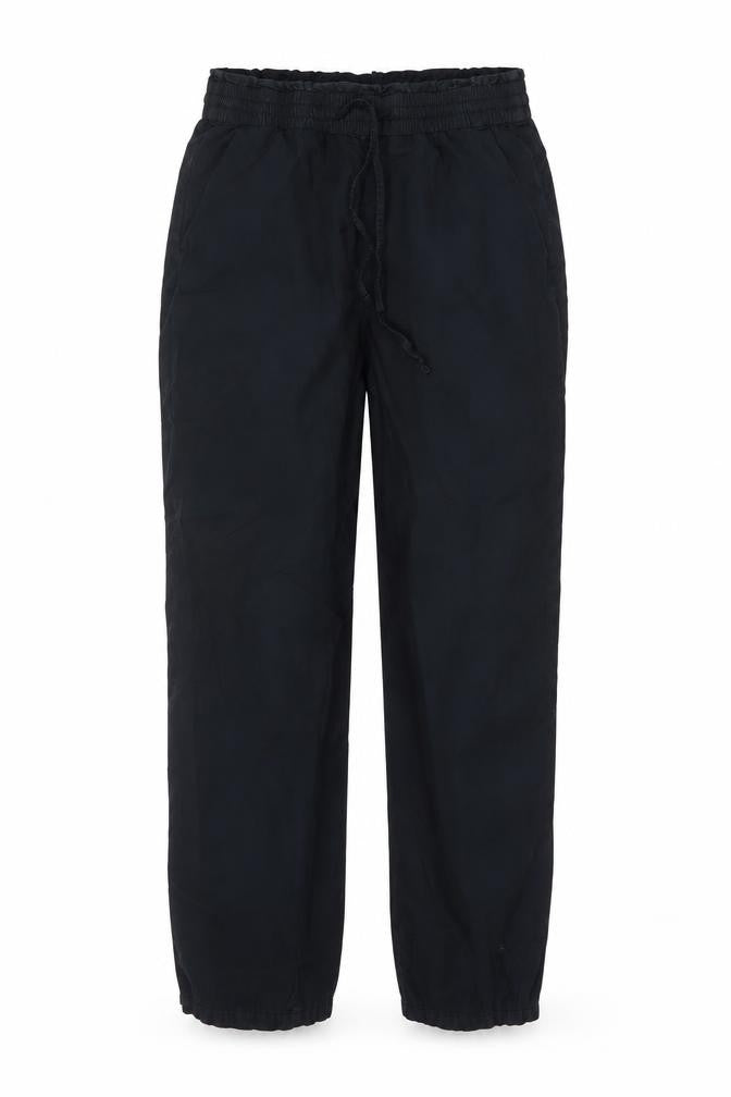 Front view of Marks & Spencer Women’s Black Viscose Jogger Trousers, size UK 8