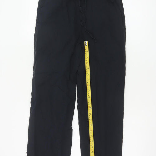 Marks and Spencer Women’s Black Viscose Jogger Trousers Size 8
