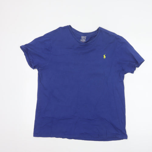 Polo Ralph Lauren Men's Blue Custom Fit Crew Neck T-Shirt L