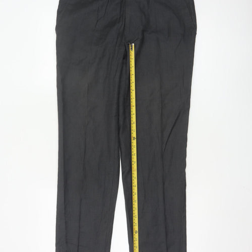 Marks and Spencer Men’s Grey 32R Pleated Dress Pants