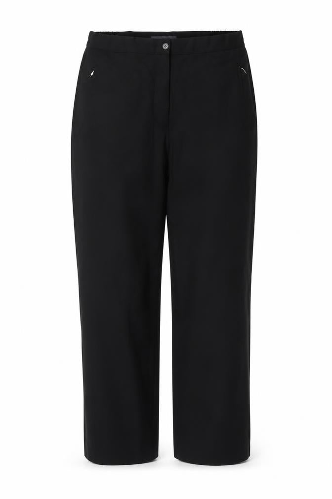 Front view of Marks & Spencer Women's Black, size 14, Straight Dress Pants