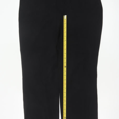 Marks and Spencer Women's Black Size 14 Straight Dress Pants