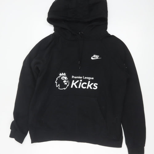 Nike Women's Black Pullover Hoodie Premier League Kicks Medium