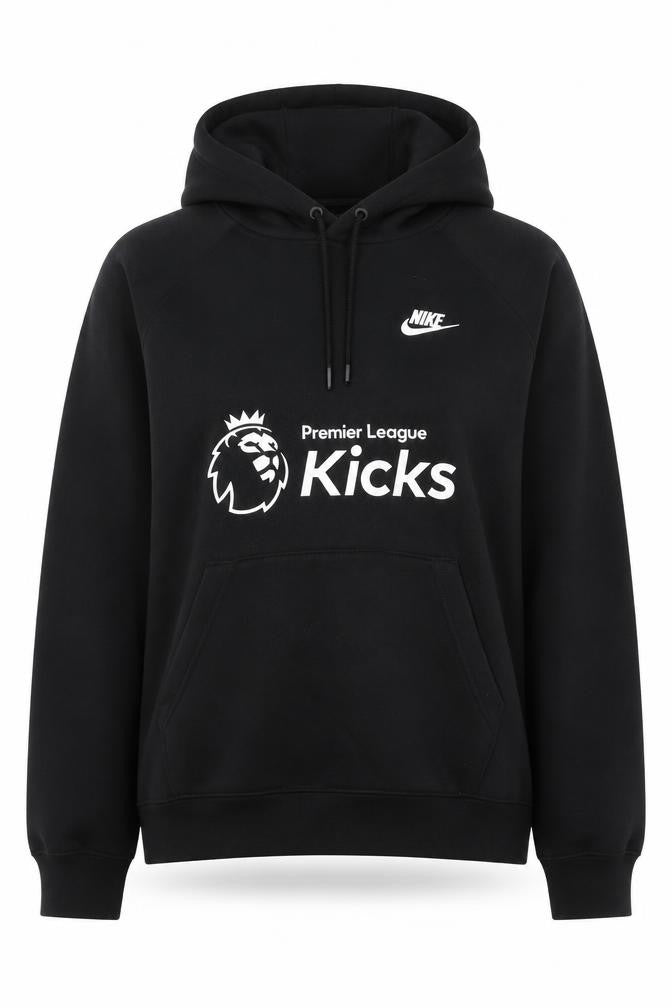 Front view of Nike Women's Black Pullover Hoodie Premier League Kicks Medium