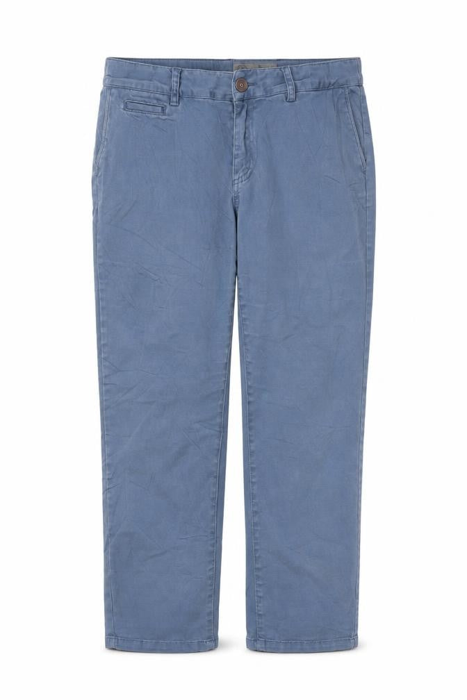 FatFace Women Blue Cotton Chino Trousers Size 12 Casual Straight