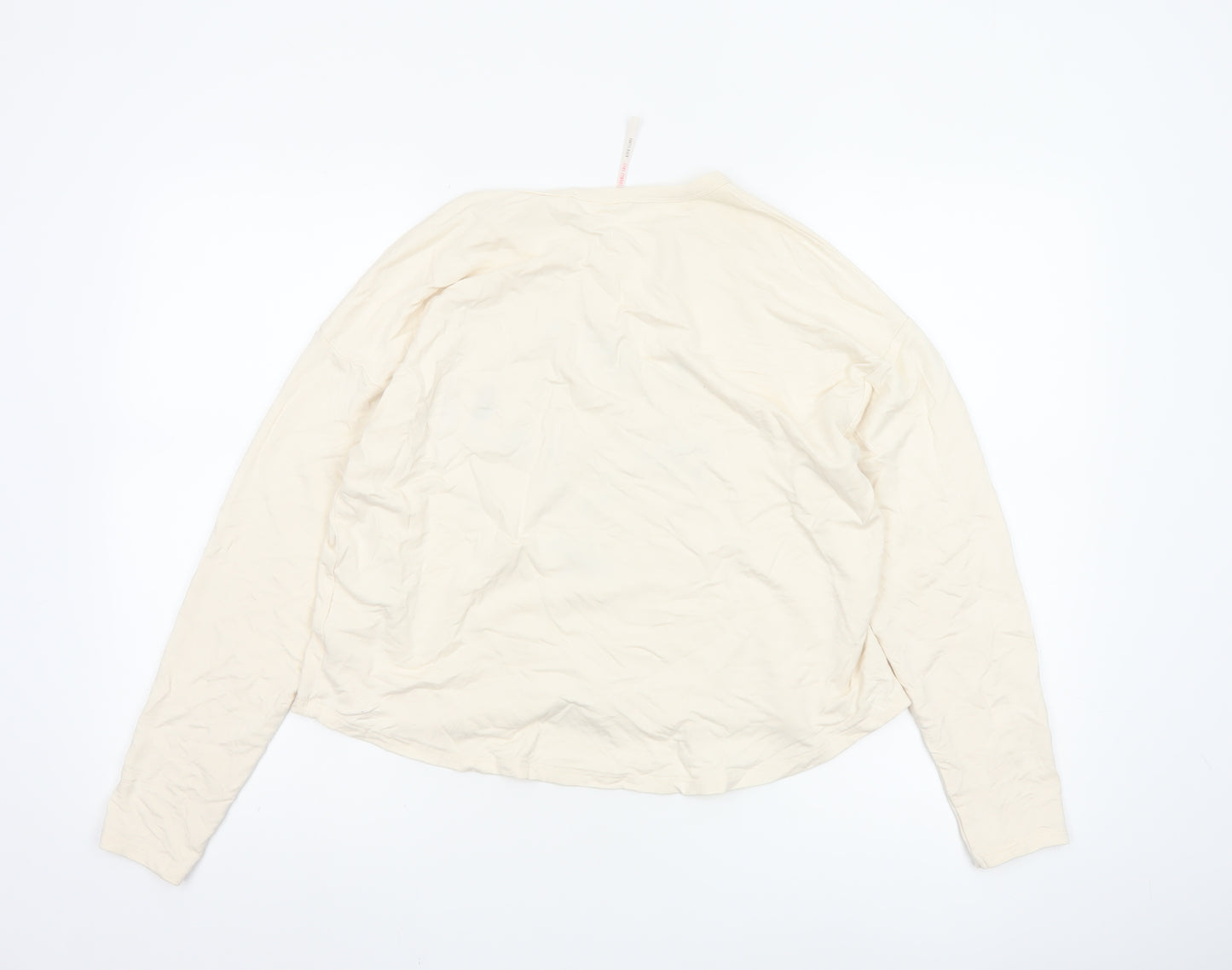 River Island Women Ivory Lounge T-Shirt Pyjama Top M