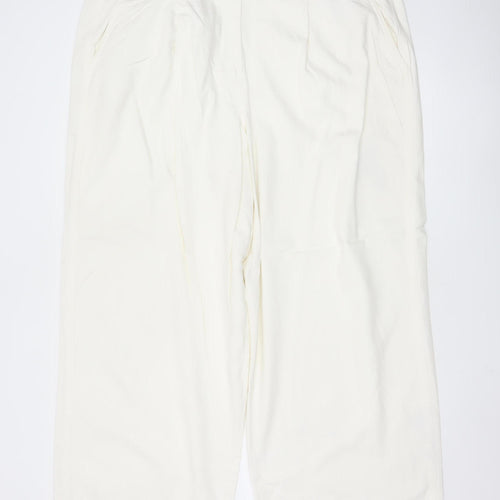 Marks and Spencer Women’s Ivory Chino Trousers Size 20 Regular