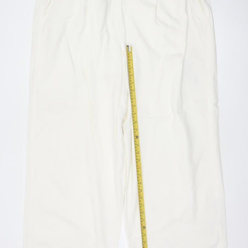 Marks and Spencer Women’s Ivory Chino Trousers Size 20 Regular