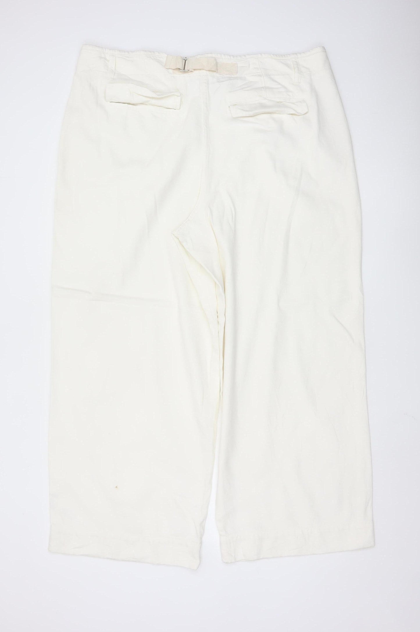Marks and Spencer Women’s Ivory Chino Trousers Size 20 Regular