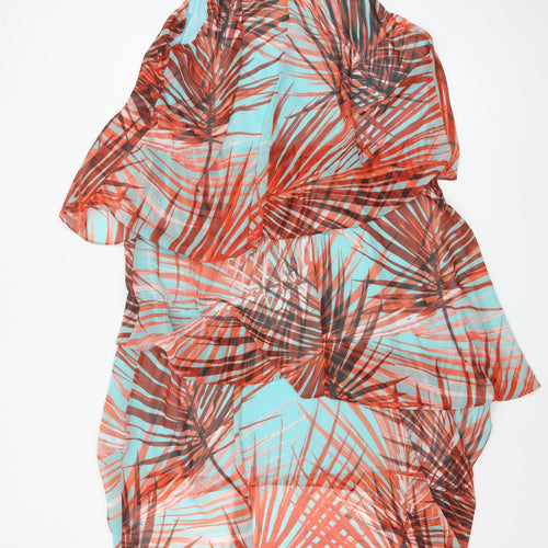 Roman Women’s Multicoloured Asymmetric V-Neck Sleeveless Dress Size 18