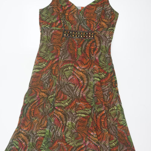 Marks and Spencer Per Una Multicoloured Fit & Flare Dress Women's Size 14R