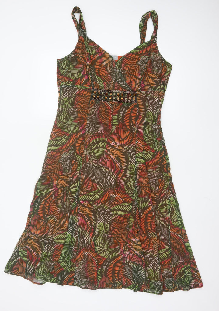 Marks and Spencer Per Una Multicoloured Fit & Flare Dress Women's Size 14R
