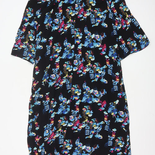 Vila Women's Multicoloured Floral A-Line Knee Length Dress Size 10