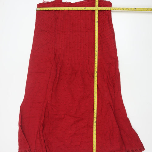 Marks and Spencer Per Una Women Red Size 18L Sleeveless A-Line Dress