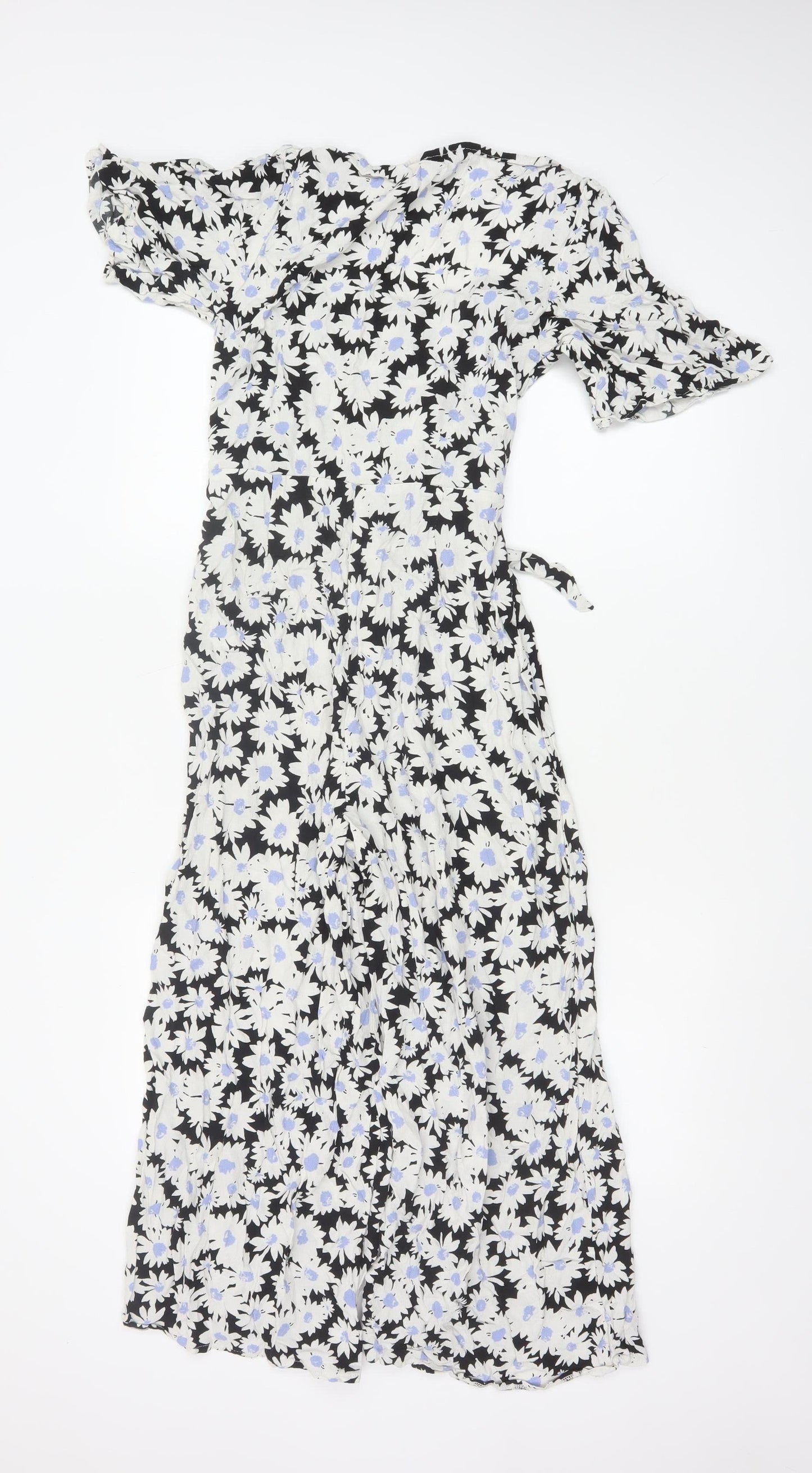 Nobody’s Child Women’s Black Floral Jumpsuit UK 8 EcoVero Viscose