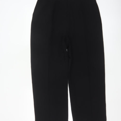 Eastex Women’s Black Polyester Straight Leg Trousers UK 14