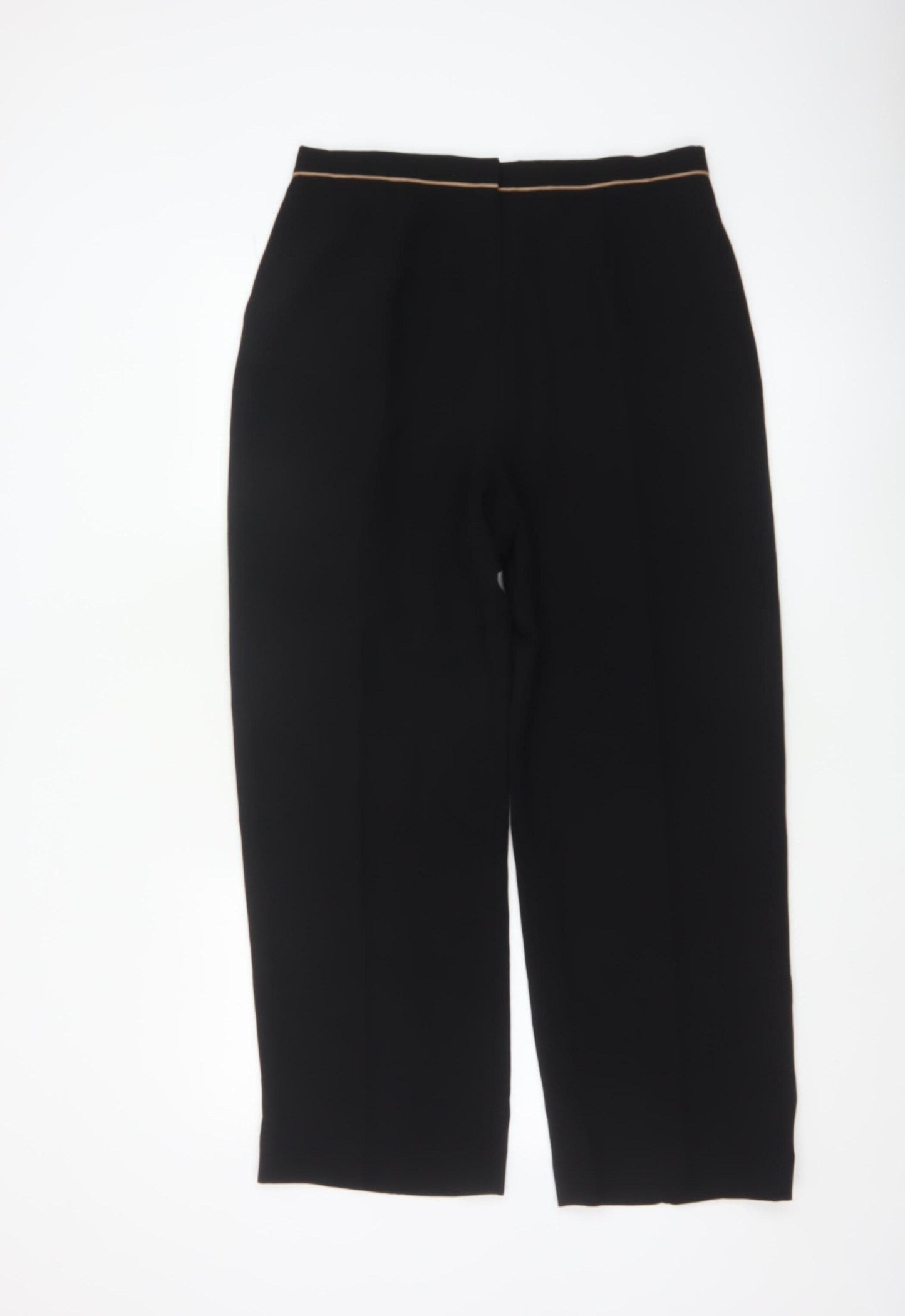 Eastex Women’s Black Polyester Straight Leg Trousers UK 14
