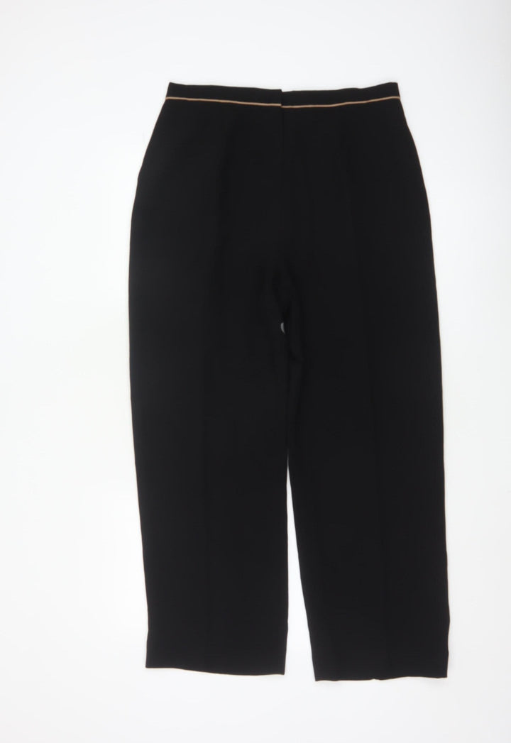 Eastex Women’s Black Polyester Straight Leg Trousers UK 14