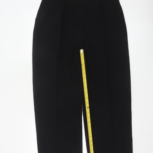 Eastex Women’s Black Polyester Straight Leg Trousers UK 14