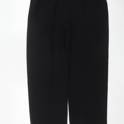 Eastex Women’s Black Polyester Straight Leg Trousers UK 14