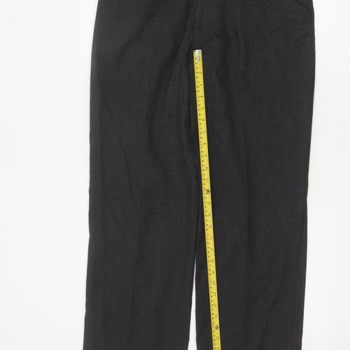 Marks and Spencer Men's Grey Regular Fit Stretch Trousers 34W 29L