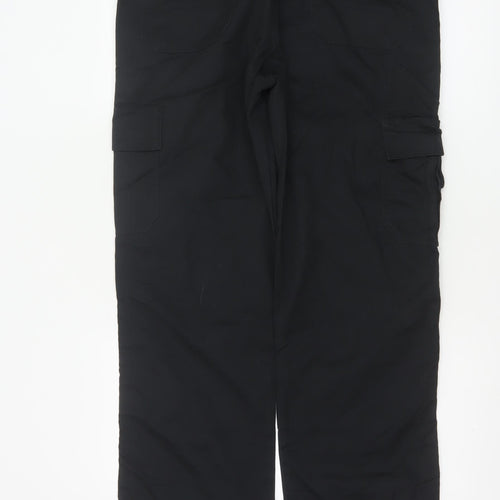 Dickies Men's Black Cargo Work Trousers 32R Polyester Cotton