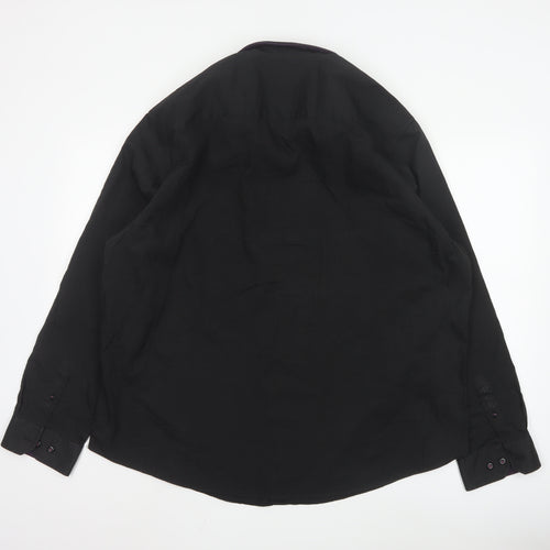 Debenhams The Collection Men's Black 2XL Slim Fit Long Sleeve Shirt