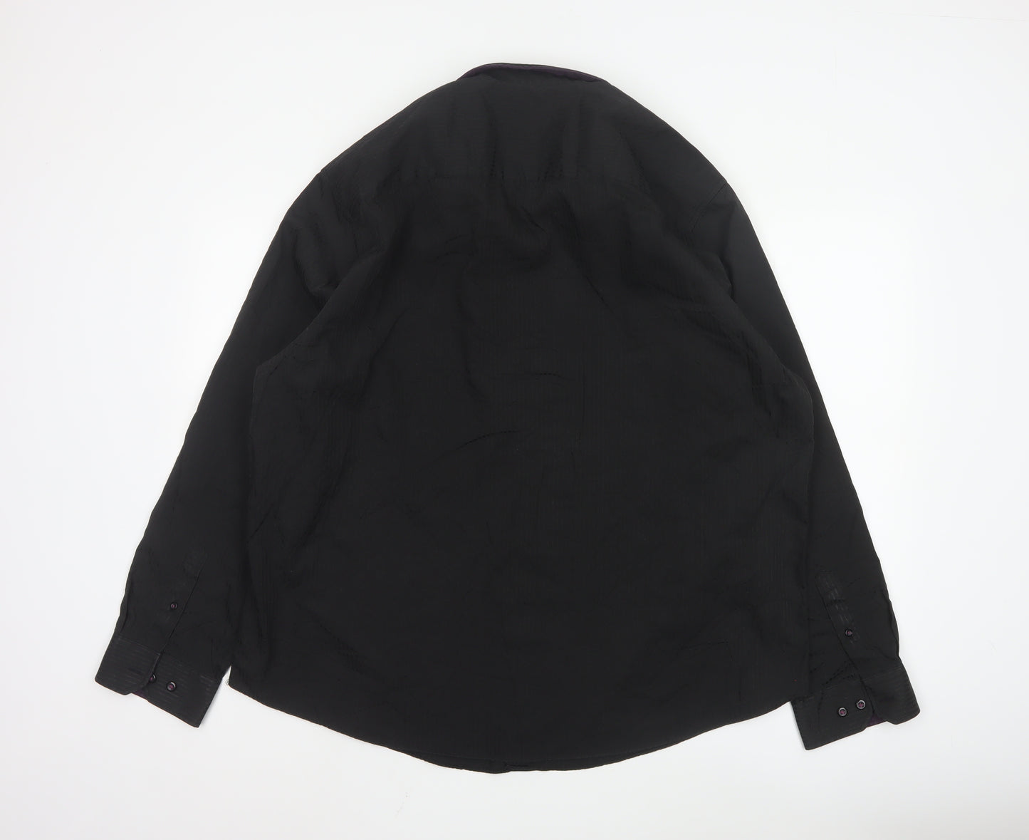 Debenhams The Collection Men's Black 2XL Slim Fit Long Sleeve Shirt