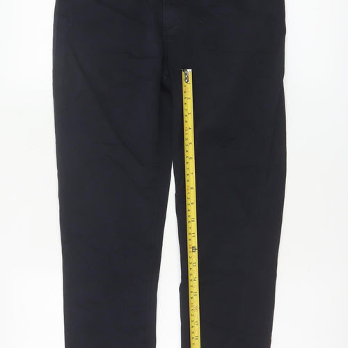 Adriano Goldschmied Women's Navy Cotton Blend Cropped Jeans Size 10