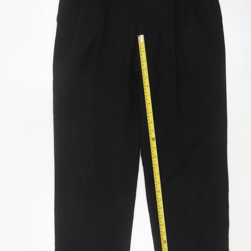 Marks and Spencer Men's Black 34x31 Pleated Dress Pants