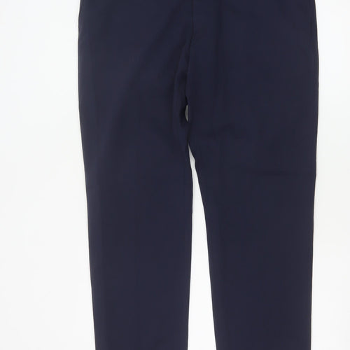 Peter Werth Men's Blue Slim Fit Dress Trousers Size 36L Formal