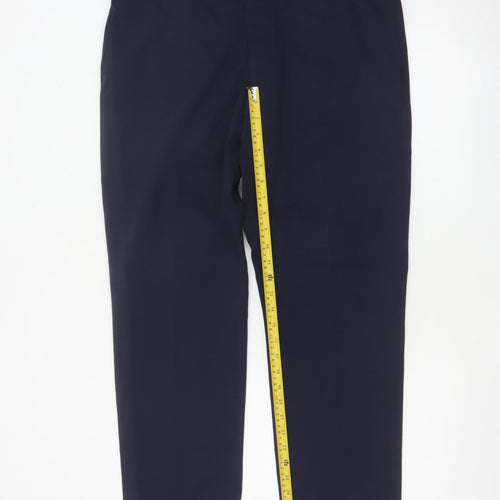 Peter Werth Men's Blue Slim Fit Dress Trousers Size 36L Formal