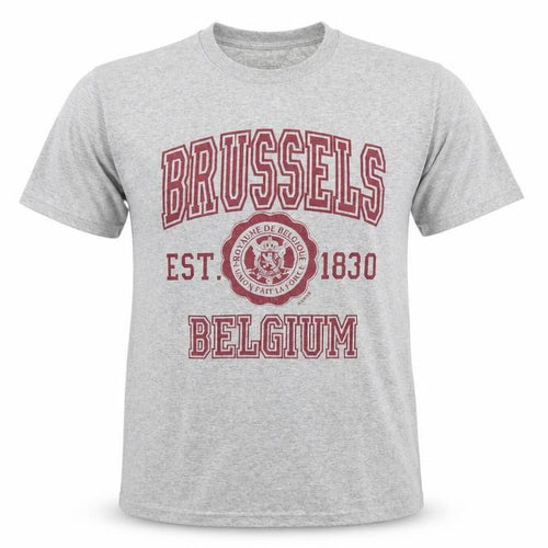 Produit Original Brussels Belgium Grey Graphic Men's Small T-Shirt