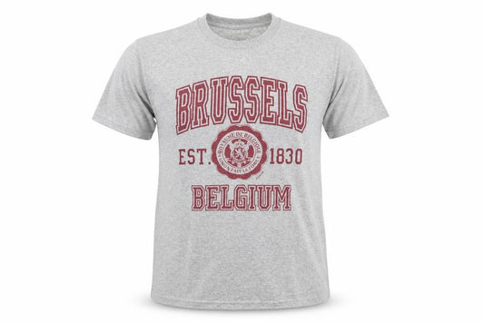 Produit Original Brussels Belgium Grey Graphic Men's Small T-Shirt