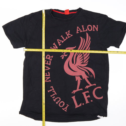 Liverpool FC Men's Black XL Graphic Short Sleeve T-Shirt