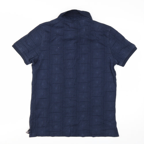 Armani Jeans Men's Blue Cotton Short Sleeve Polo Shirt M