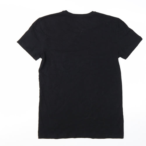 Diesel Men's Black Crew Neck Short Sleeve Cotton Blend T-Shirt Size L