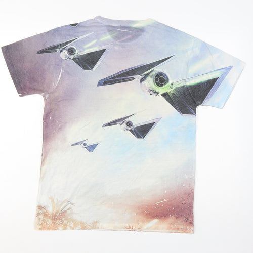 Star Wars Men's Black Multicoloured Graphic Print T-Shirt M