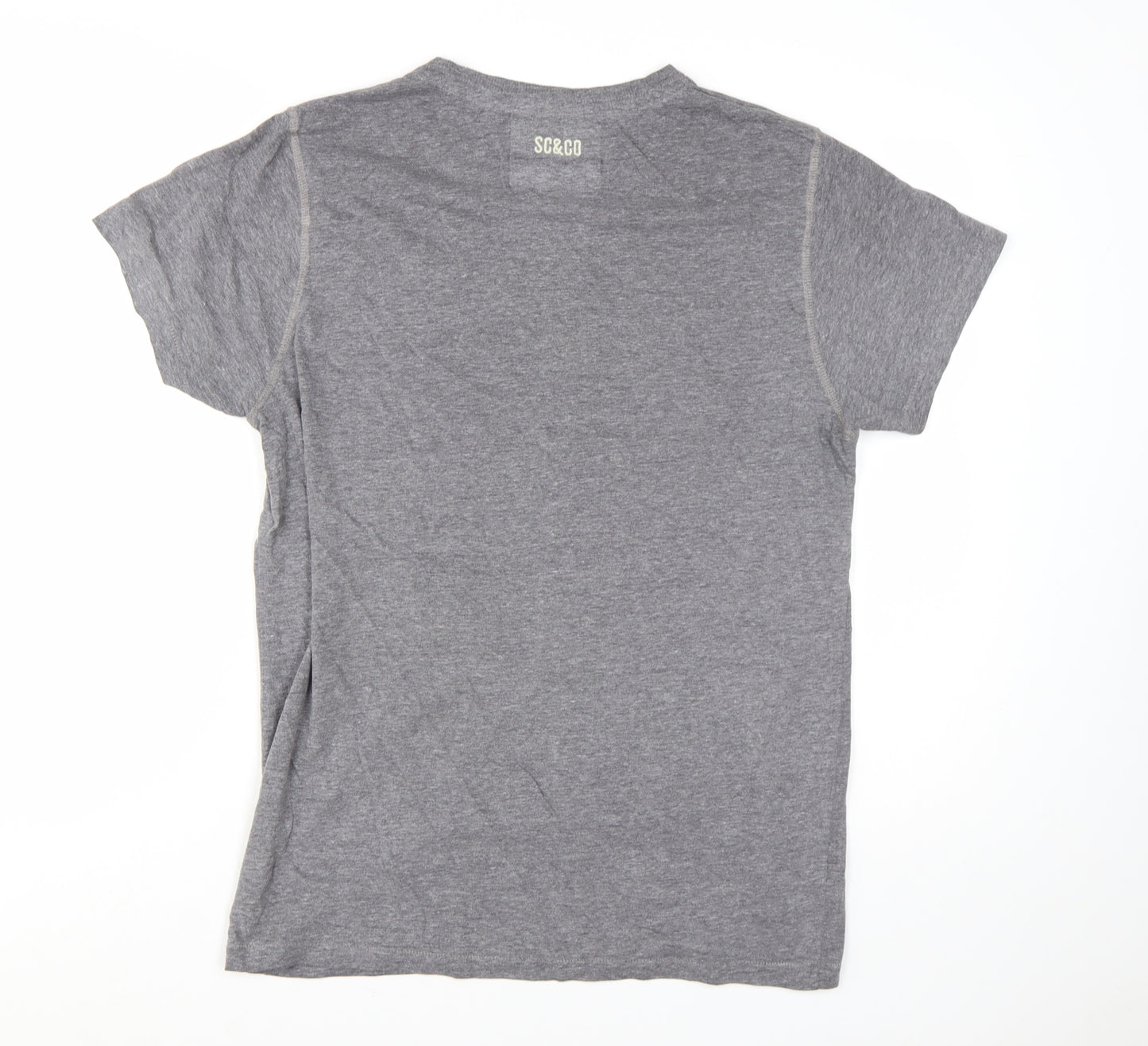 SoulCal & Co Men's Grey Athletic Graphic Short Sleeve T-Shirt XL