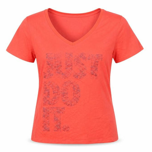 Nike Womens Red V-Neck Dri-FIT Athletic T-Shirt Size S