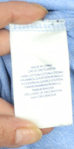 Ralph Lauren Mens Blue XXL Pima Cotton Polo Shirt Classic Fit