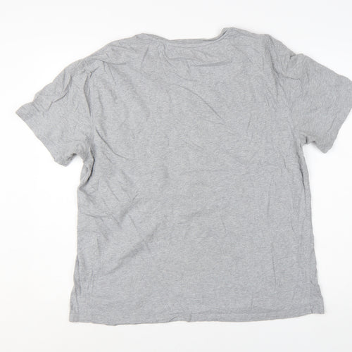 FatFace Men's Grey Organic Cotton Crew Neck T-Shirt Size L