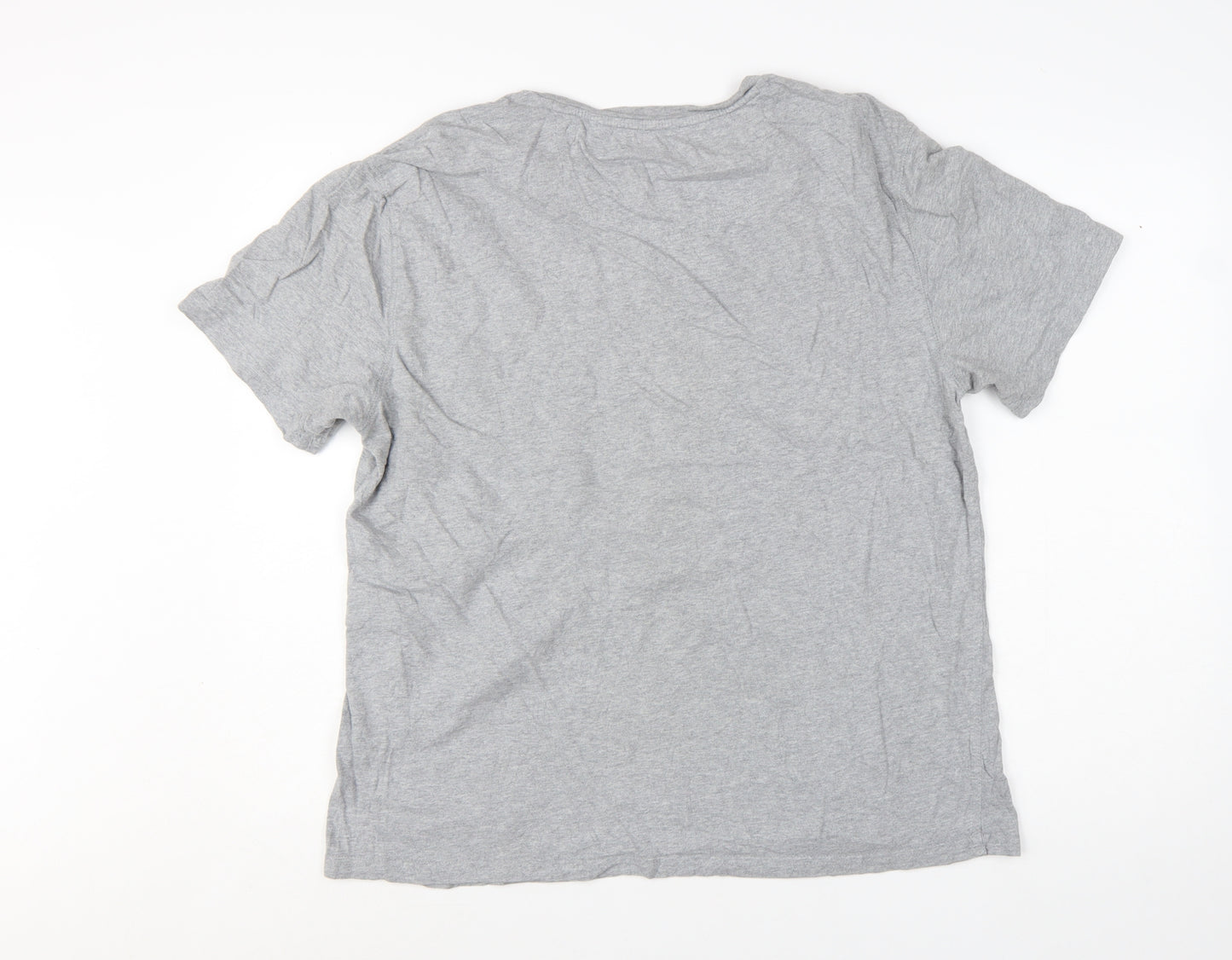 FatFace Men's Grey Organic Cotton Crew Neck T-Shirt Size L