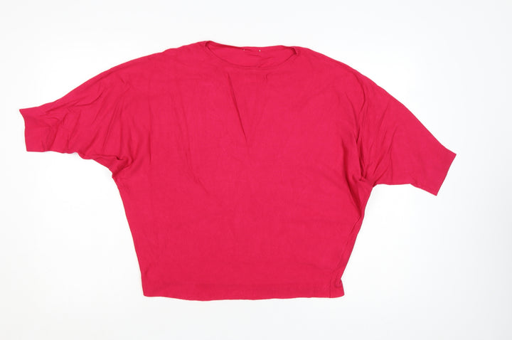 Phase Eight Women’s Red Relaxed Knit Pullover Jumper Size S