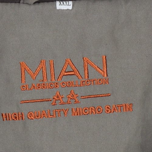 MIAN Men's Brown 3XL Bomber Jacket with Pockets and Lining