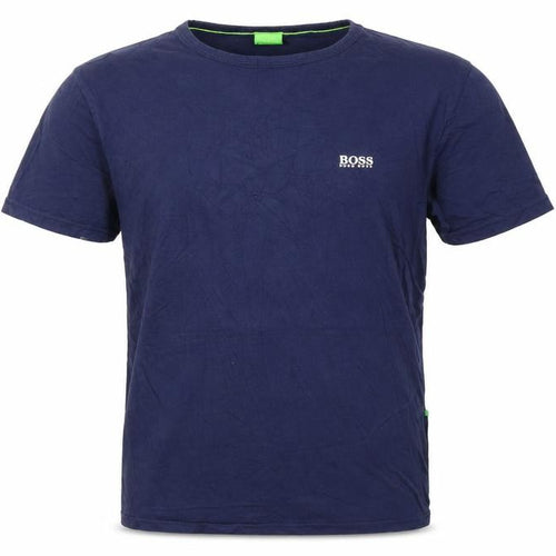 Hugo Boss Men's Blue Crew Neck Cotton T-Shirt Size M