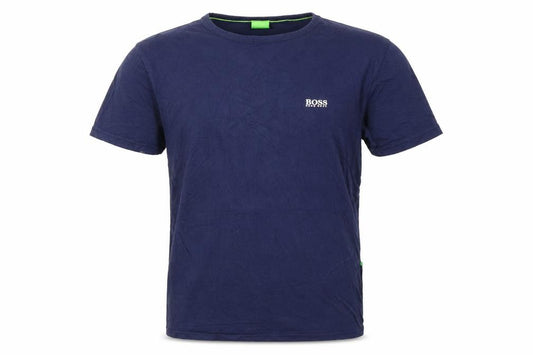 Hugo Boss Men's Blue Crew Neck Cotton T-Shirt Size M