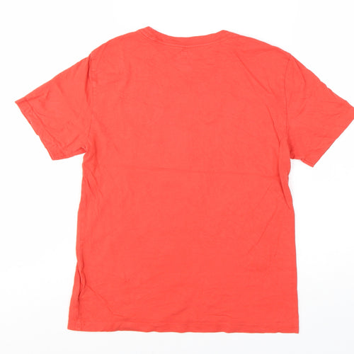 Ralph Lauren Boys Red Graphic Logo Cotton T-Shirt Size M