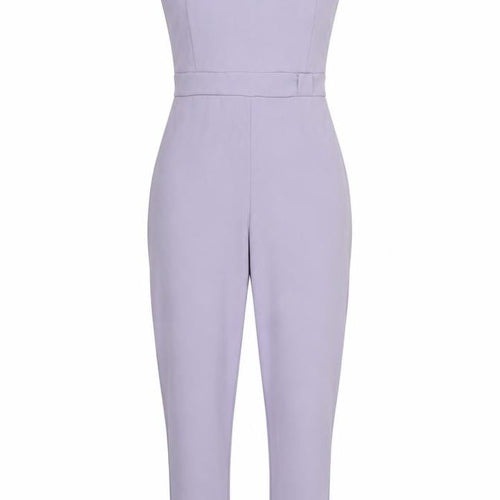 Girls On Film Women's Purple Strappy Slim Fit Jumpsuit Size 10