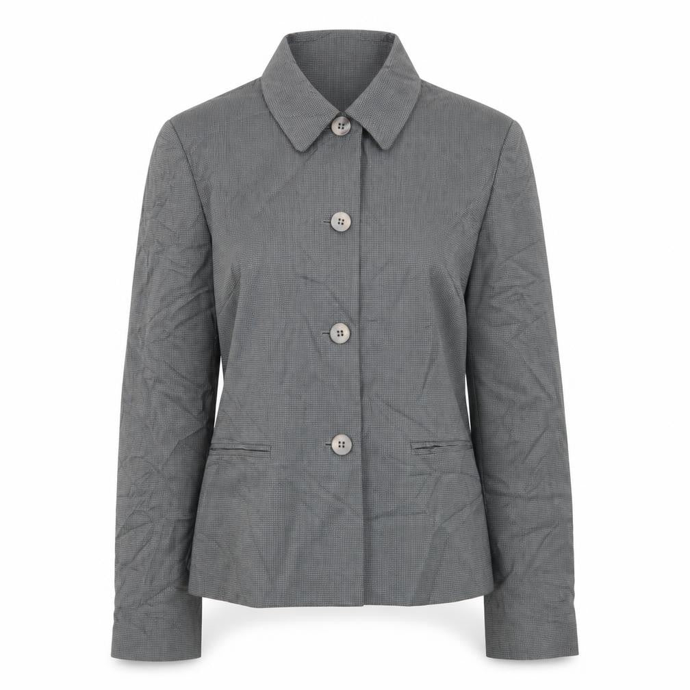 Front view of Next Women Grey, size 12, Single-Breasted Suit Jacket